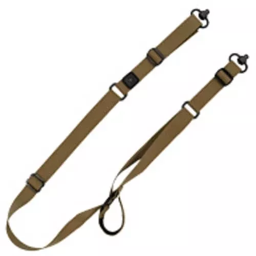 GrovTec Sabre 2 Point Sling Matte Finish Coyote Brown Includes Push Button Swivels