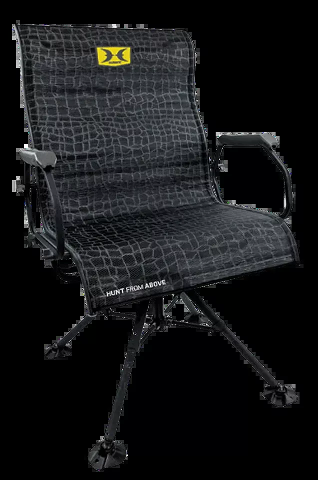 Hawk HWK-3115 Big Denali Folding Blind Chair - Black Mesh