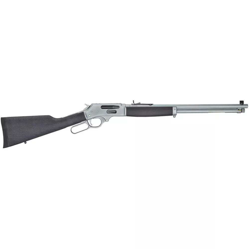 Henry All-Weather Lever Action Side Gate Rifle .30-30 5rd Magazine 20″ Barrel Black and Silver