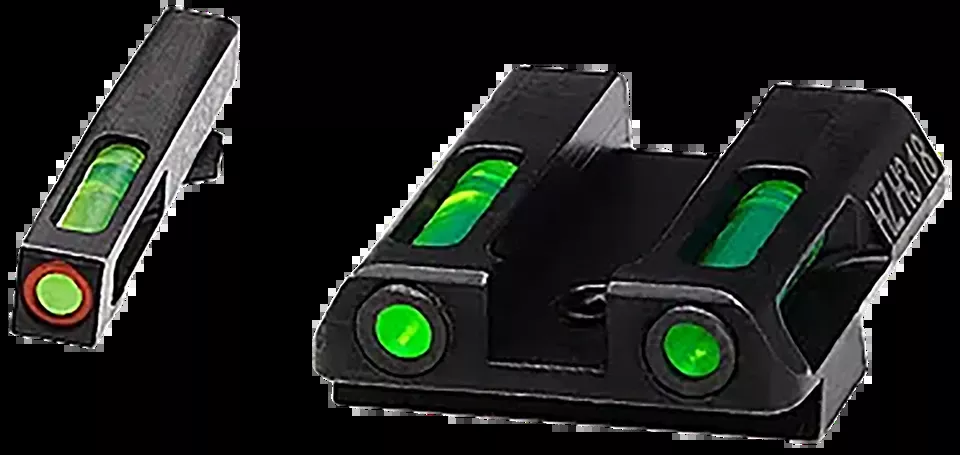 HiViz GLN521 LiteWave H3 Fiber-Optic Sight Set for Glock 42/43/43X/48 - Green/Orange