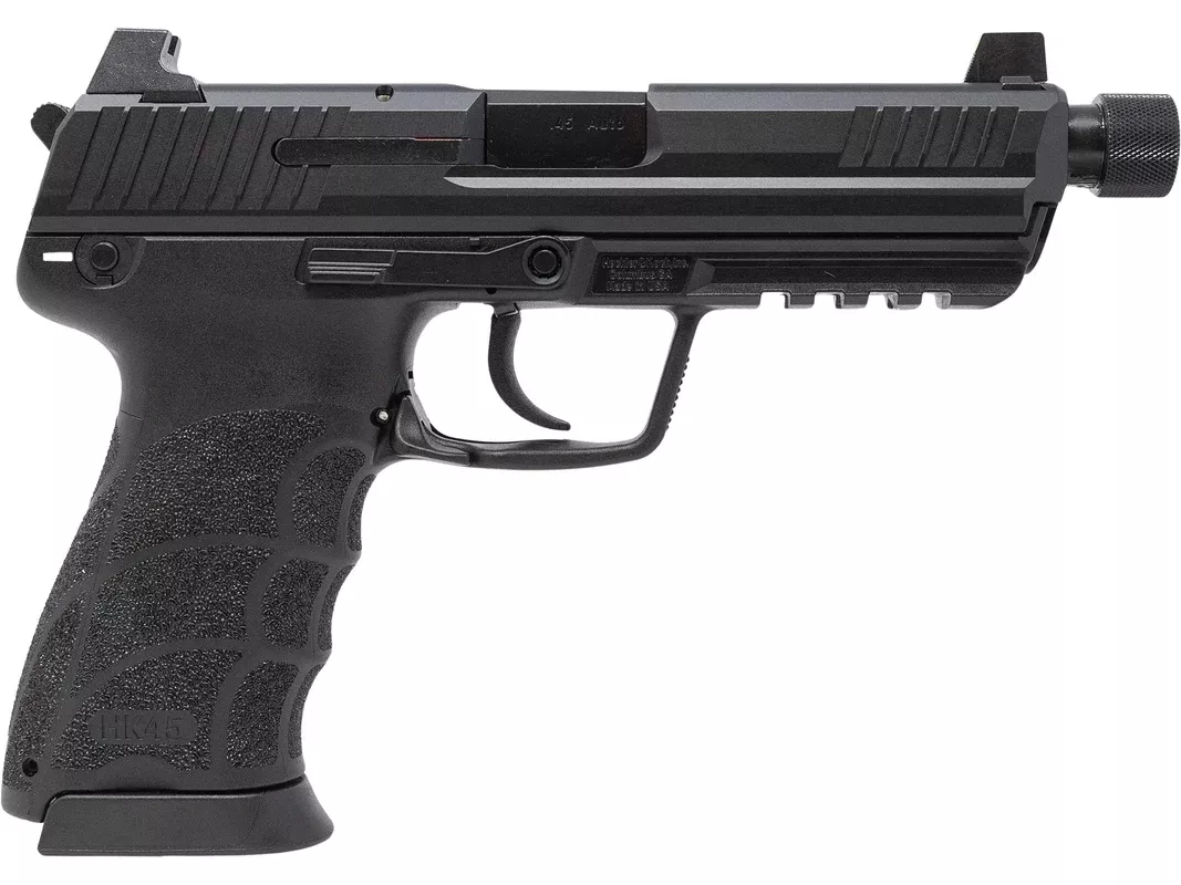 HK 45 Tactical V1 45 ACP Pistol 5.2″ Threaded Barrel 10+1 Round Black