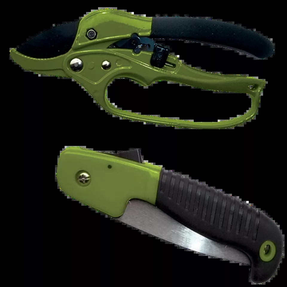 HME HCP2 Hunter's Combo Pack: 7" Folding Saw & Shears - Black