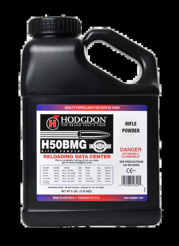 Hodgdon Extreme H50BMG 50 BMG Powder - 8 lbs Canister