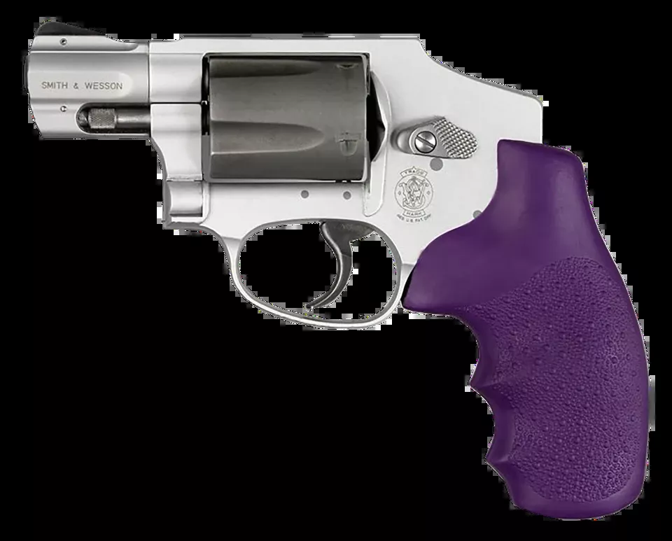 Hogue 60006 Purple Rubber Monogrip for S&W J Frame Round Butt
