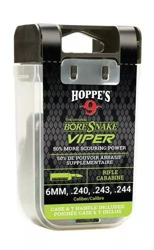 Hoppe’s No 9 Viper Den Boresnake for 6mm, .240-.244 Cal Rifle