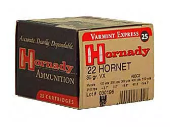 Hornady 22 Hornet 35gr V-Max 25 /250