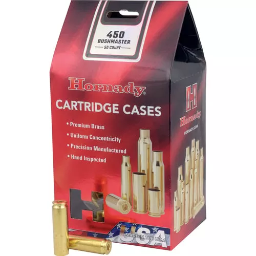 Hornady 86935 Unprimed Cases450 Bushmaster Rifle Brass 50 Per Box