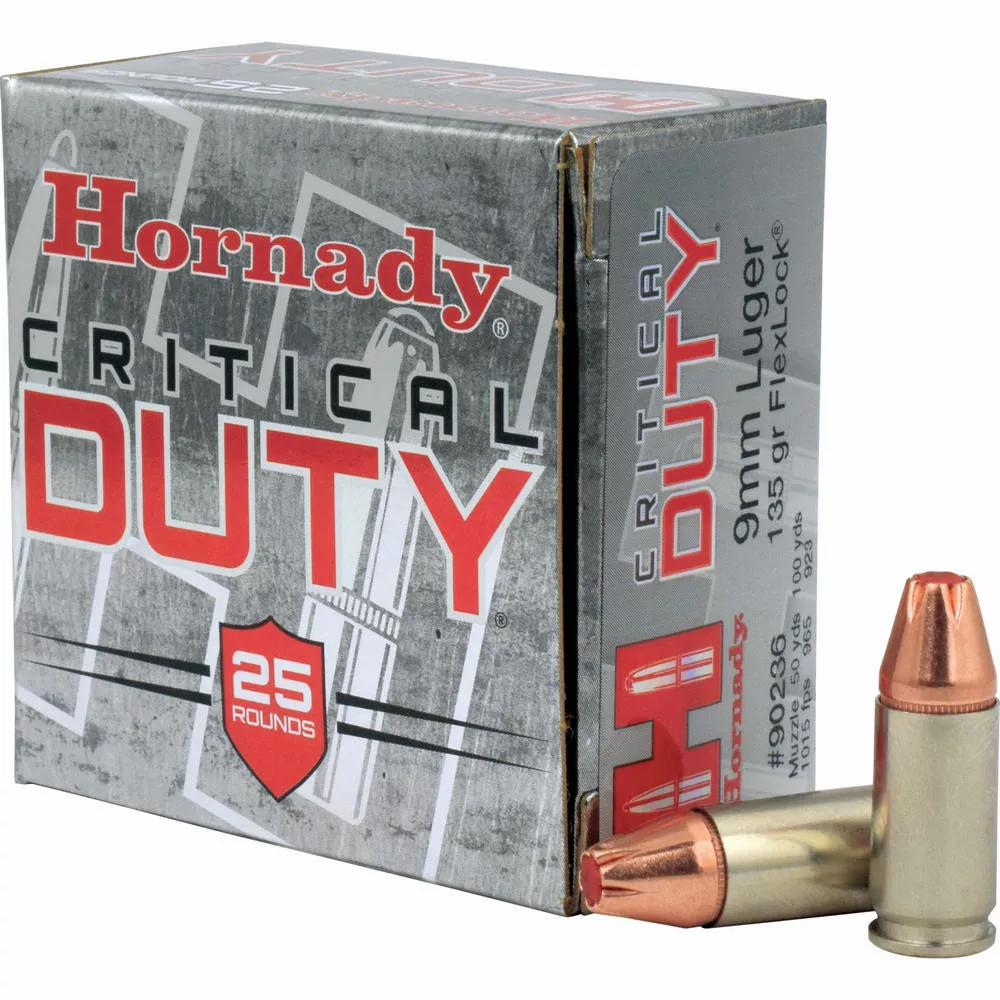 Hornady 9mm 135gr Crt Duty 25 /250