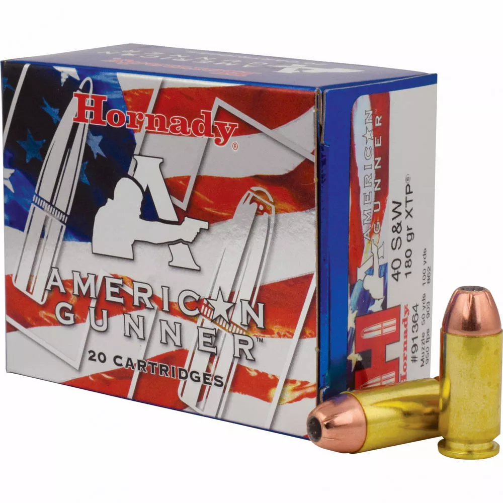 Hornady American Gunner 40S&W 180 Grain XTP 20 /200