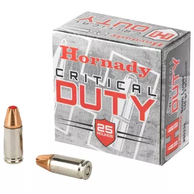 Hornady Critical Duty Ammo 9mm Luger 135gr Flex Tip 25/Box