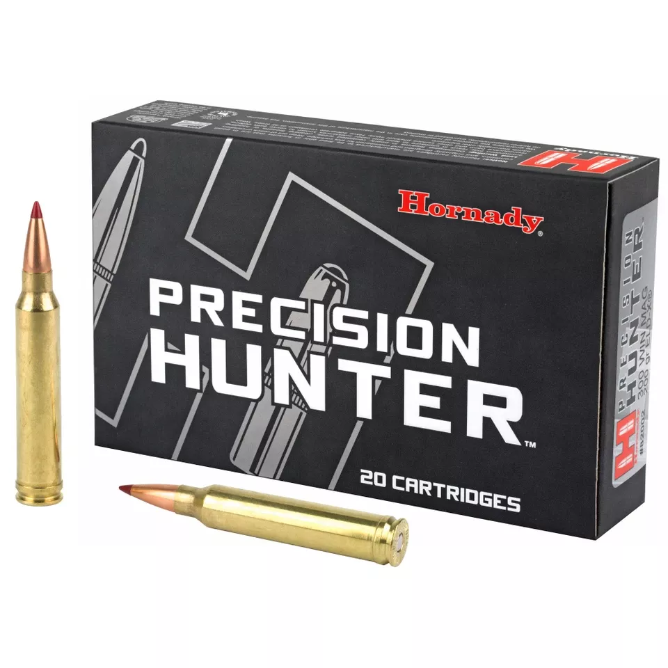 Hornady Precision Hunter 300 Win Mag 200 Grain ELD-X, 20 Rounds/200 Rounds