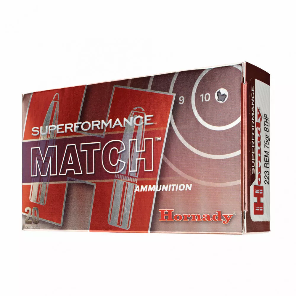 Hornady SF 223Rem 75gr Boat Tail Hollow Point Match 20,