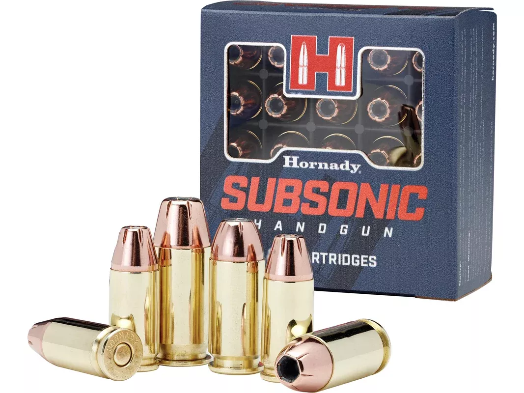 Hornady Subsonic 40 S&W Ammo 180 Grain Hornady XTP Jacketed Hollow Point Box of 20