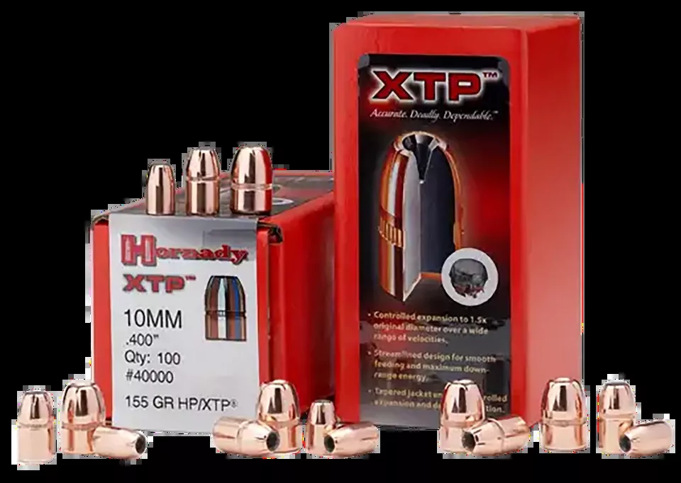 Hornady XTP .357 Mag 158 gr Ammunition - 100 Rounds per Box, 25 Boxes per Case