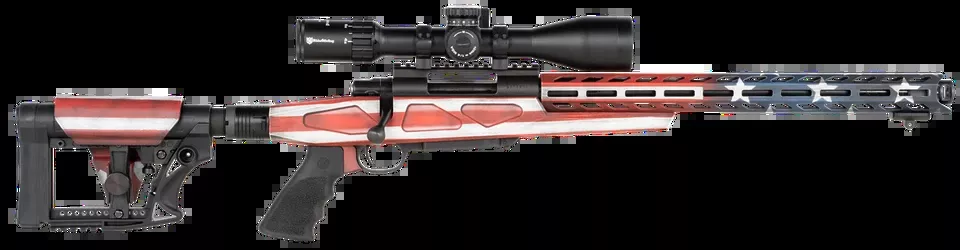 Howa M1500 APC Gen2 .308 Win Rifle with American Flag Cerakote and Luth-AR MBA-4 Stock