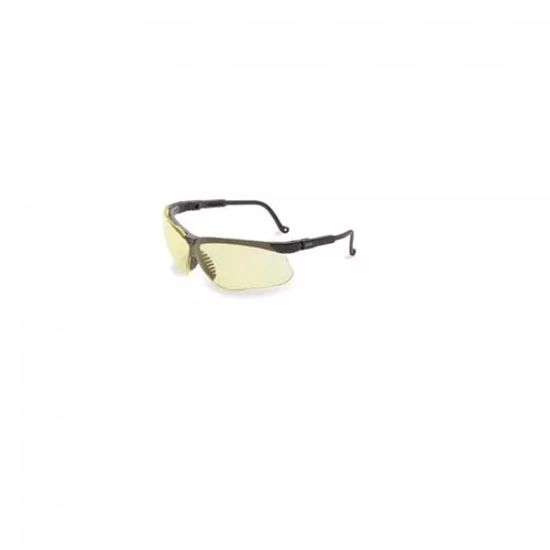 Howard Leight R03577 Uvex Genesis Anti-Fog, Adult Amber Lens Black Frame