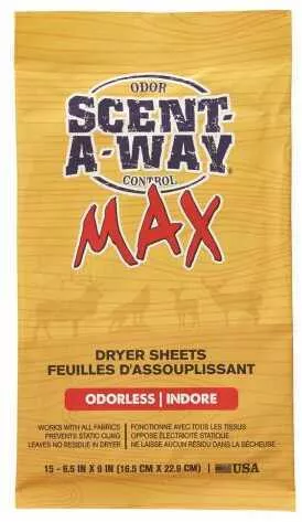 Hunter Specialties Max Dryer Sheets 15 pk. Model: 07707