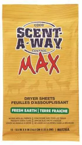 Hunters Specialties Max Dryer Sheets Fresh Earth 15 pk. Model: 07708