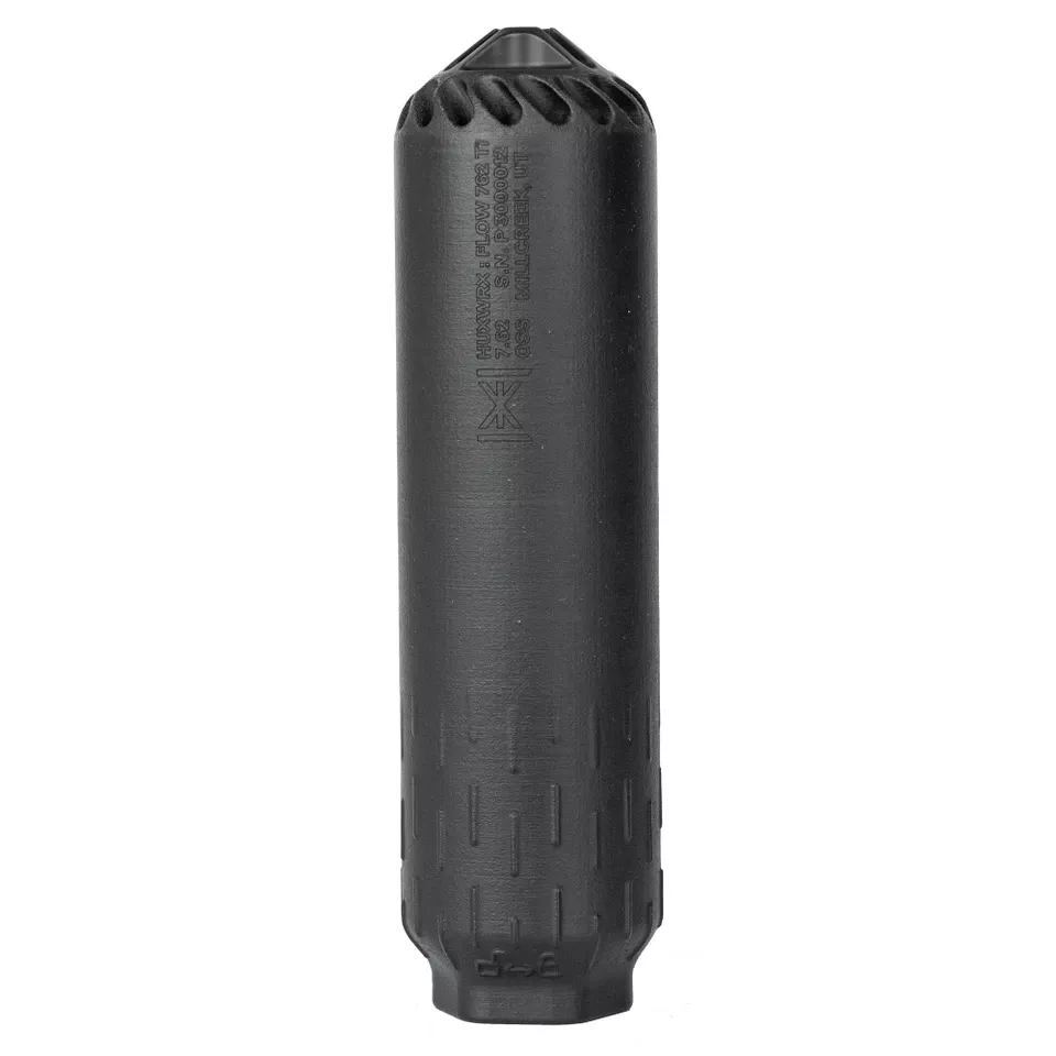 HUX FLOW 762 Titanium Suppressor with Muzzle Brake - Black