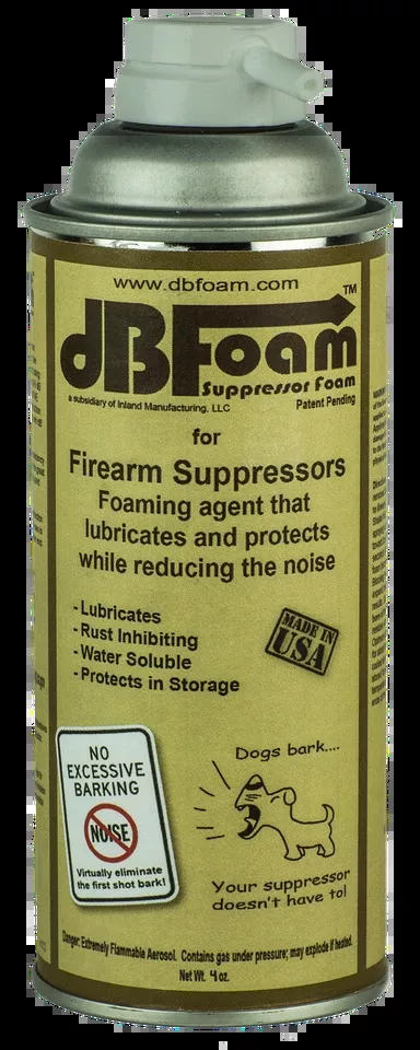 Inland MFG ILMDB4 dB Foam Suppressor - Rust & Corrosion Inhibitor, 4 oz Can