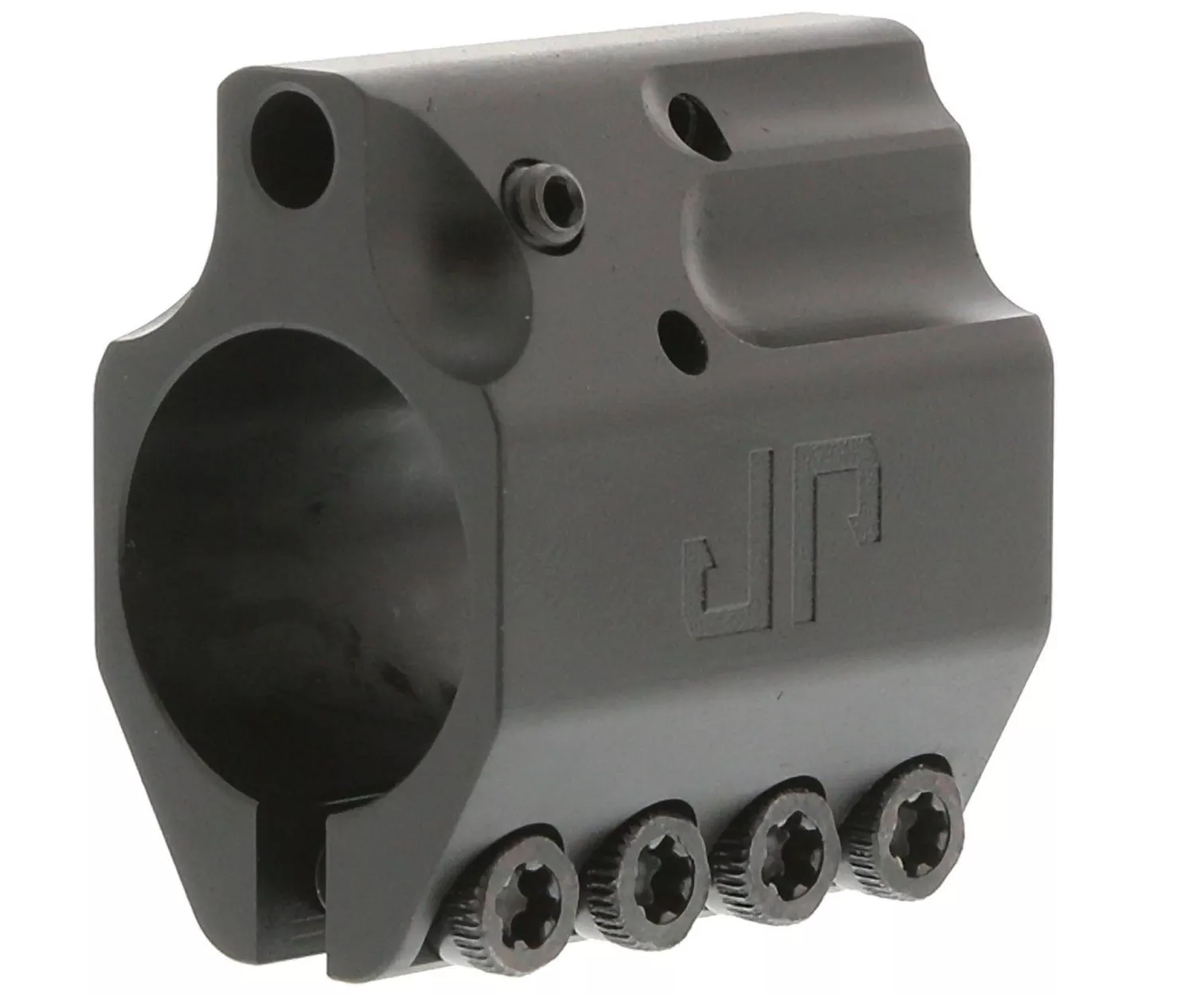 JP Adjustable Gas Block Low Profile w /Adjustable Locking Screw .750 Bore Black