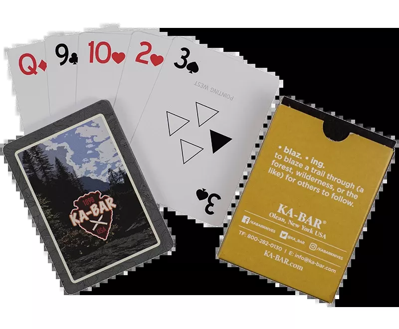 Ka-Bar 9914 Multi-Color Playing Cards & Trail Markers 3.50"