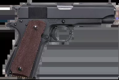 Kahr 1911BKOC .45 ACP Pistol 4.25″ Barrel 7+1 Round Matte Black Slide Brown Grip Matte Black Frame