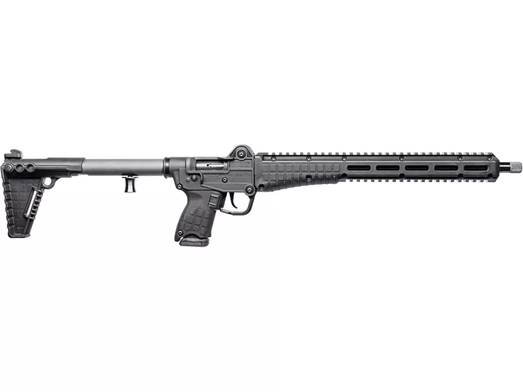 Kel-Tec SUB-2000 G3 Semi Automatic Rifle 9mm Luger 16.15″ Black Nitride Threaded Barrel Black Nitride Frame Black Folding Stock