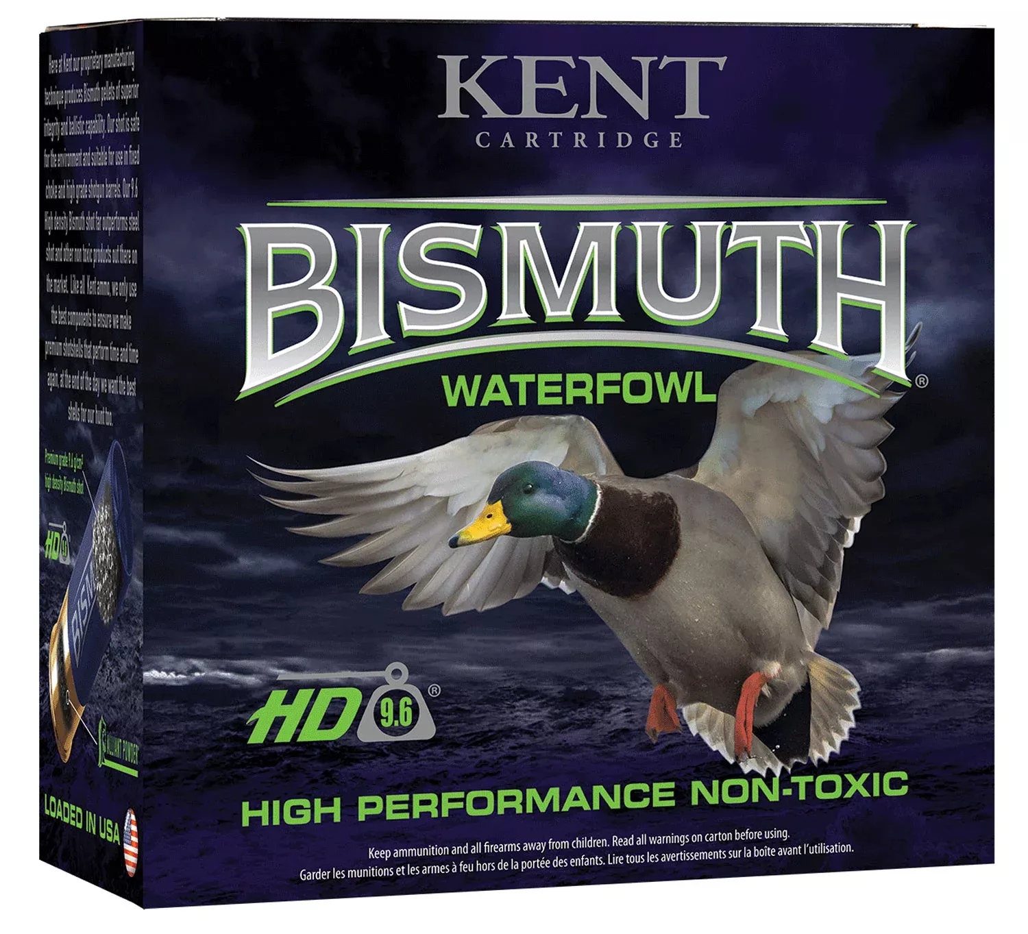 Kent Cartridge B12W364 Bismuth Waterfowl 12 Gauge 2.75″ 1 1/4 oz Bismuth 4 Shot 25 Per Box/ 10 Case