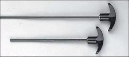 Kleen-Bore Classic One-Piece Steel Cleaning Rods .22-.45 Caliber Handgun - 6 1/2" Tough nylon, rotating handle OP106