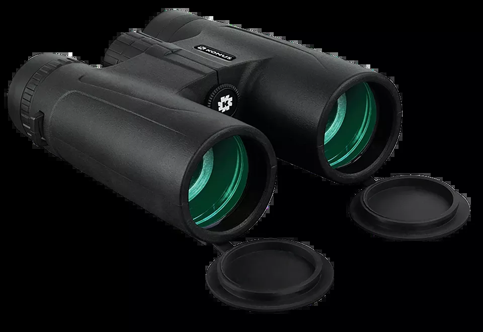 Konus 2006 Basic Plus 10x42 Roof Prism Binoculars with Black Rubber Armor