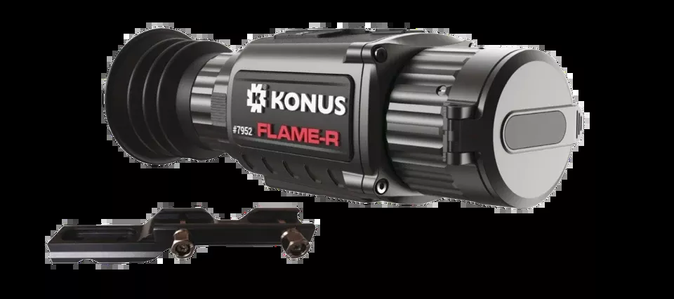 Konus 7952 Flame-R Thermal Rifle Scope: Versatile Handheld/Mountable Optics with Multi Reticle and Digital Zoom