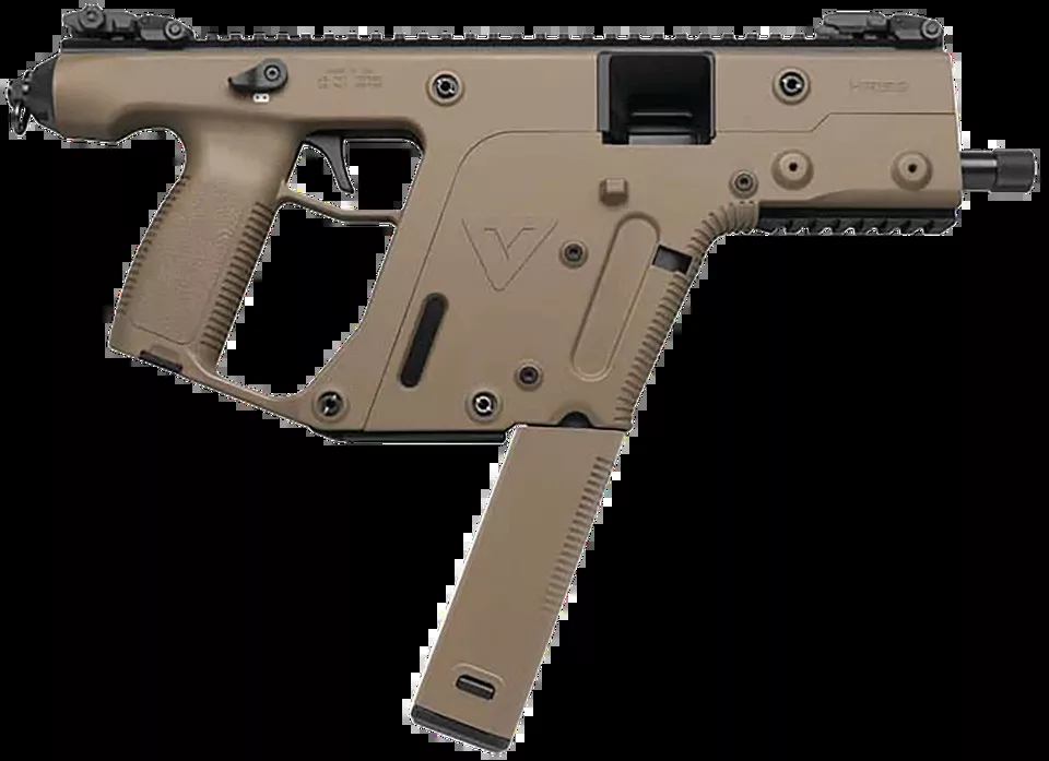 Kriss USA Vector SDP Gen2 10mm Auto Pistol, 33+1 Capacity, FDE Finish, Glock Mag Compatible
