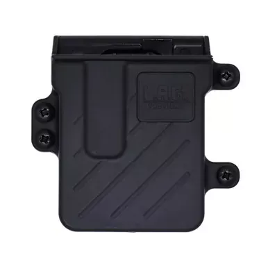 L.A.G. Tactical, Inc. M.C.S. Pro Series | Single Rifle Magazine Carrier | Fits AR-15 Magazines | 1.75″ Belt Clip | Nylon Construction | Black | MCSP04