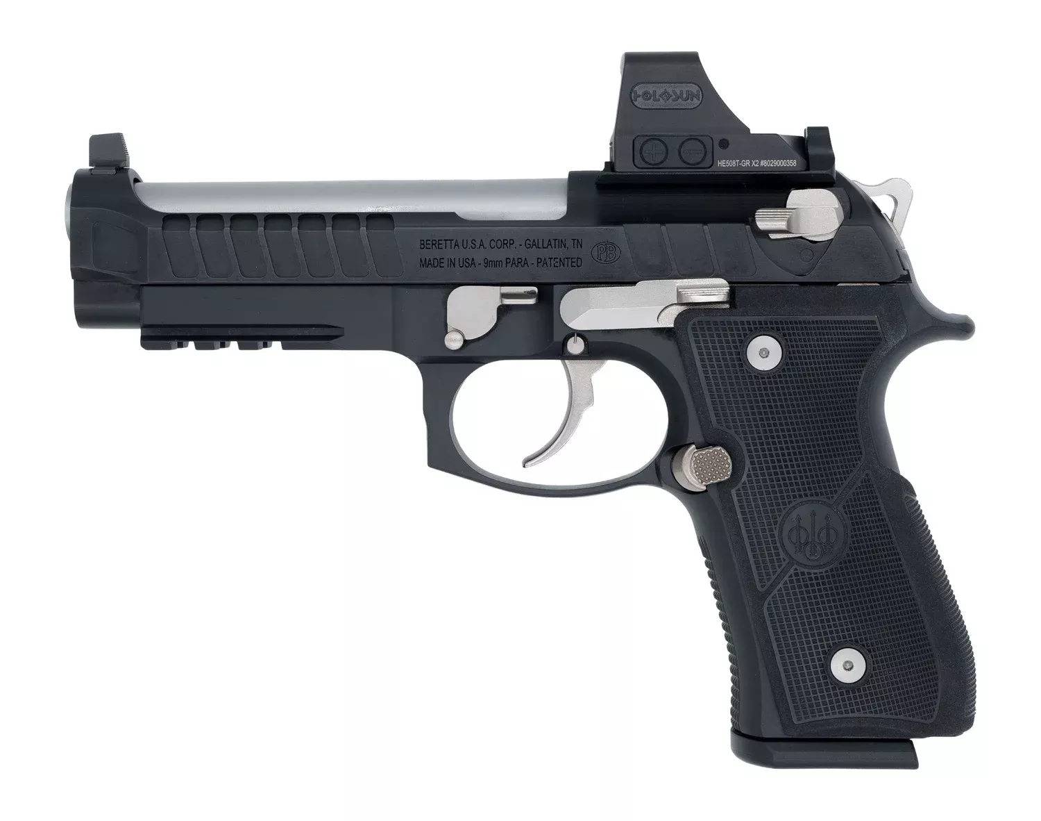 Langdon Tactical Tech 92E2CBRRBS Beretta 92 EliteFull Size 9mm Luger 18+1 4.70″ Stainless Barrel, Black Nitride Stainless Steel Optic Ready/Serrated Slide, Black Cerakote Aluminum Frame w/Picatinny