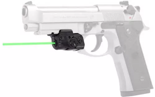 LaserMax Lightning Universal Rail Mounted Green With GripSense TechFALSElogy Matte Black Housing