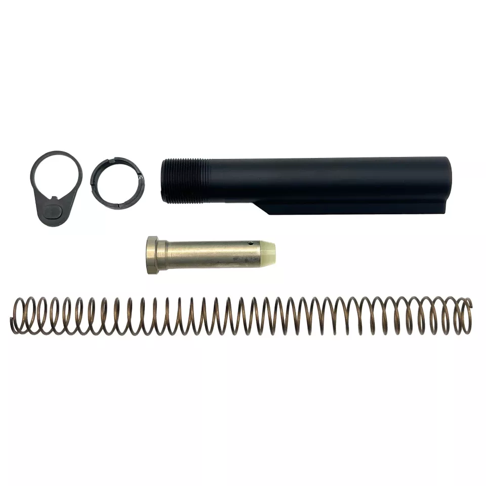 LBE AR-15 Buffer Tube Kit w/ H1 Buffer Matte Black