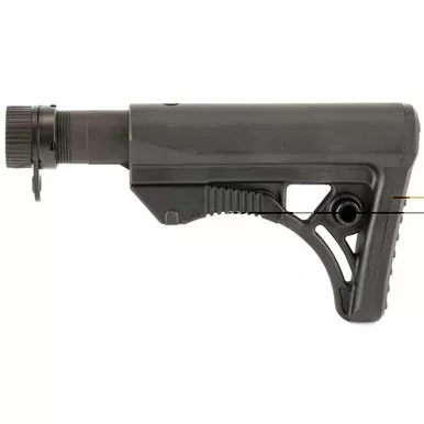 Leapers, Inc. – UTG Model 4 | Combat Ops S3 | Stock Kit | 6-Position Mil-Spec Stock Assembly | includes Extension Tube | Buffer | Buffer Spring | Tear-drop Ring and Castle Nut | Black Finish | RBUS3BM