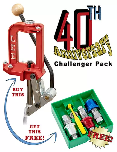 Lee Precision 92130 Challenger Press 40th Anniversary w/Breech Lock 38 special Dies