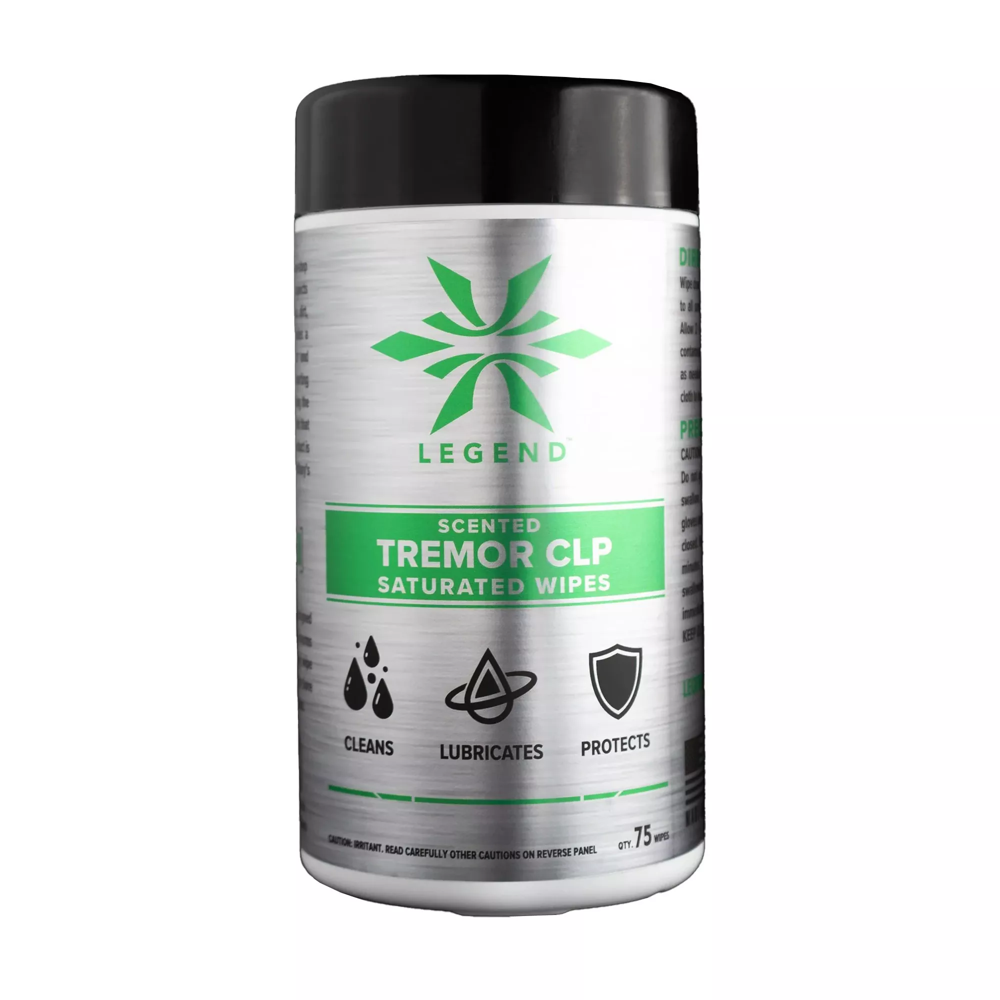 Legend Tremor Scented CLP Lubricating Saturated Wipes 75 Count