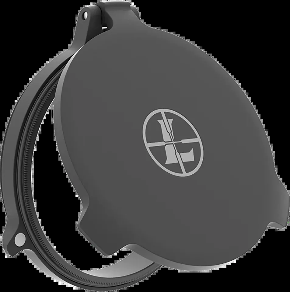 Leupold Alumina 52mm Flip-Open Scope Cover - Matte Black Aluminum
