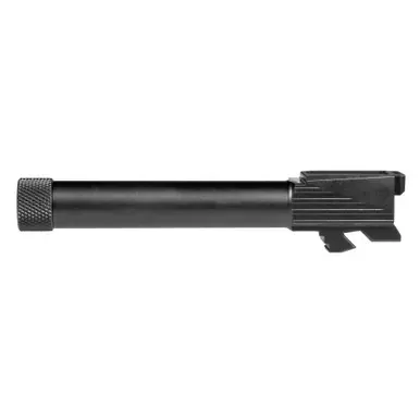 Lone Wolf Distributors Dusk19 Barrel | 9MM | 4.6″ Threaded Barrel | 1/2X28 Thread Pitch | For 3rd and 4th Generation Glock 19 | PVD Finish | Black | LWD-Dk-19TH-Blk