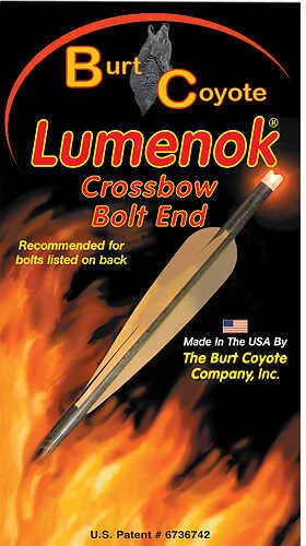 LumeFALSEk Burt Coyote Crossbow Bolt Gold Tip Flat 34.8 Grains Red 3/pk. 47121