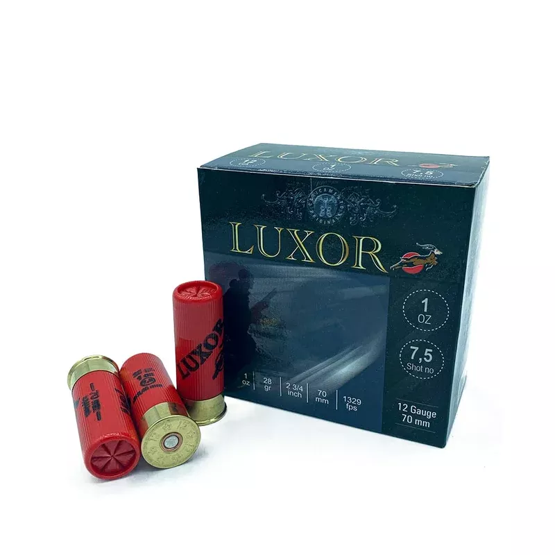 Luxor – 12 Gauge – #7.5 Shot – 2.75″ – 1 oz. – 1329 FPS