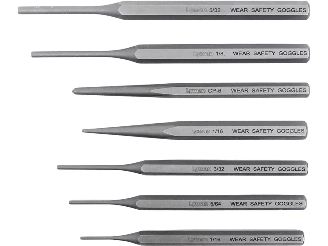 Lyman Armorer’s 7 Piece Hex Punch Set