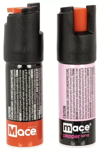 Mace 60002 Twist Lock Pepper Spray OC Pepper 15 Bursts Range 10 ft 0.75 oz 2 Pack