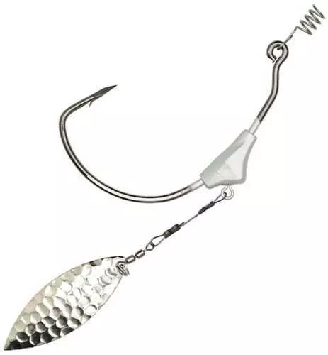 Mag Swimblade Hook Plat Black 2pk 1/8oz Model: Tk178-518