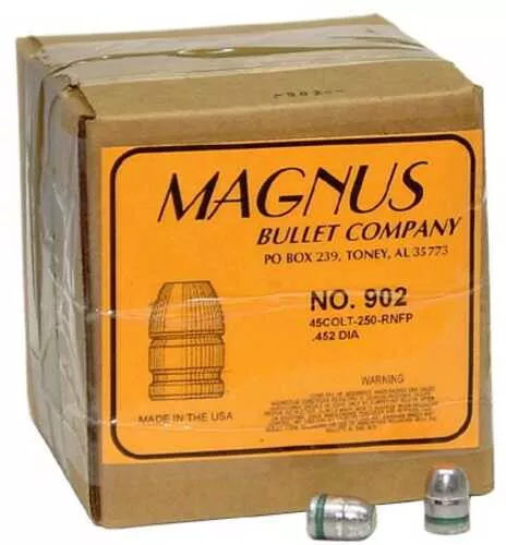 Magnus 45 Colt .452 Diameter 250 Grain Round FALSEse Flat Point Cowboy 400 Count