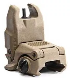 Magpul Industries MBUS Back-Up Front Sight Gen 2 Fits Picatinny Rails Flat Dark Earth Finish Flip Up MAG247-FDE