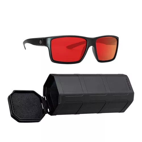 Magpul MAG1147-0-001-1140 Explorer Eyewear Adult Gray Red Mirror Lens Polycarbonate Black Frame